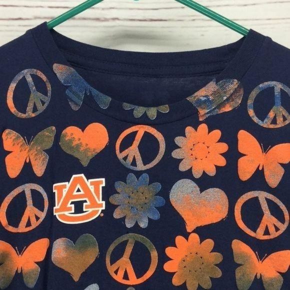 My‎ U Auburn University Alabama War Eagle sz 12 football pride butterfly T shirt - Picture 4 of 6